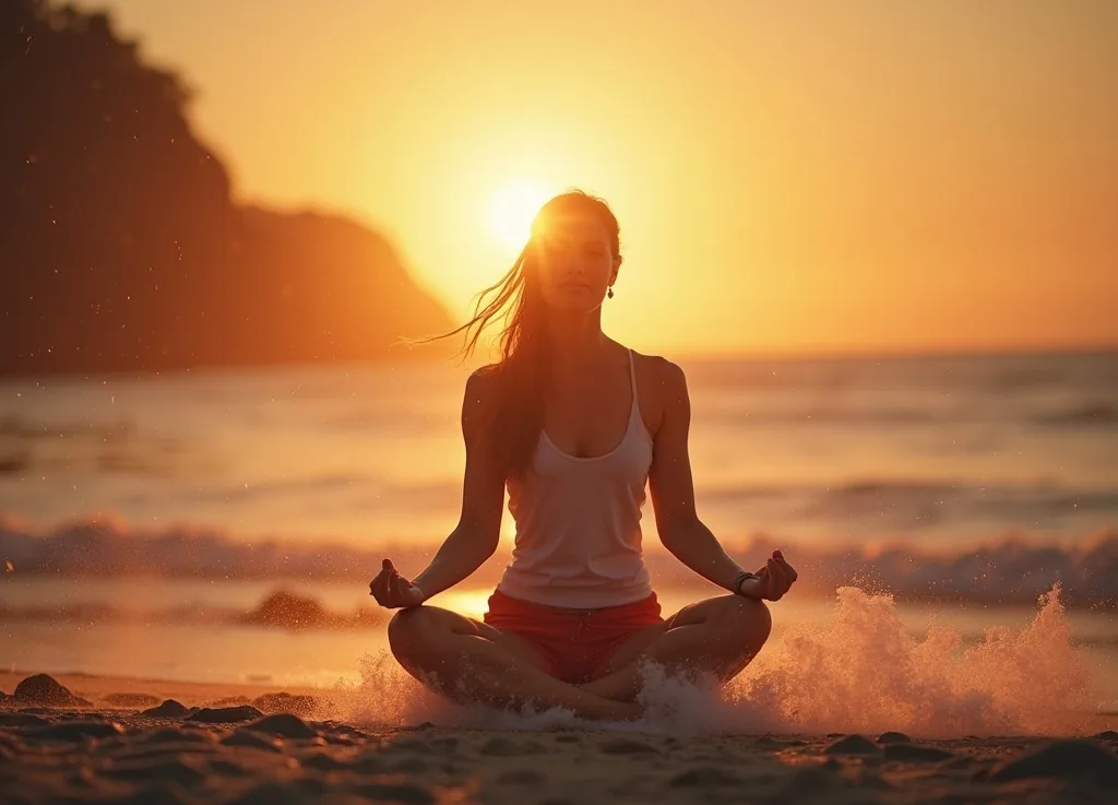 Dynamic yoga practice with high energy